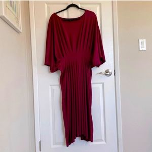 Eloquii burgundy dress - EUC!